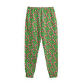 Merry Christmas Candy Cane Pattern Print Sweatpants