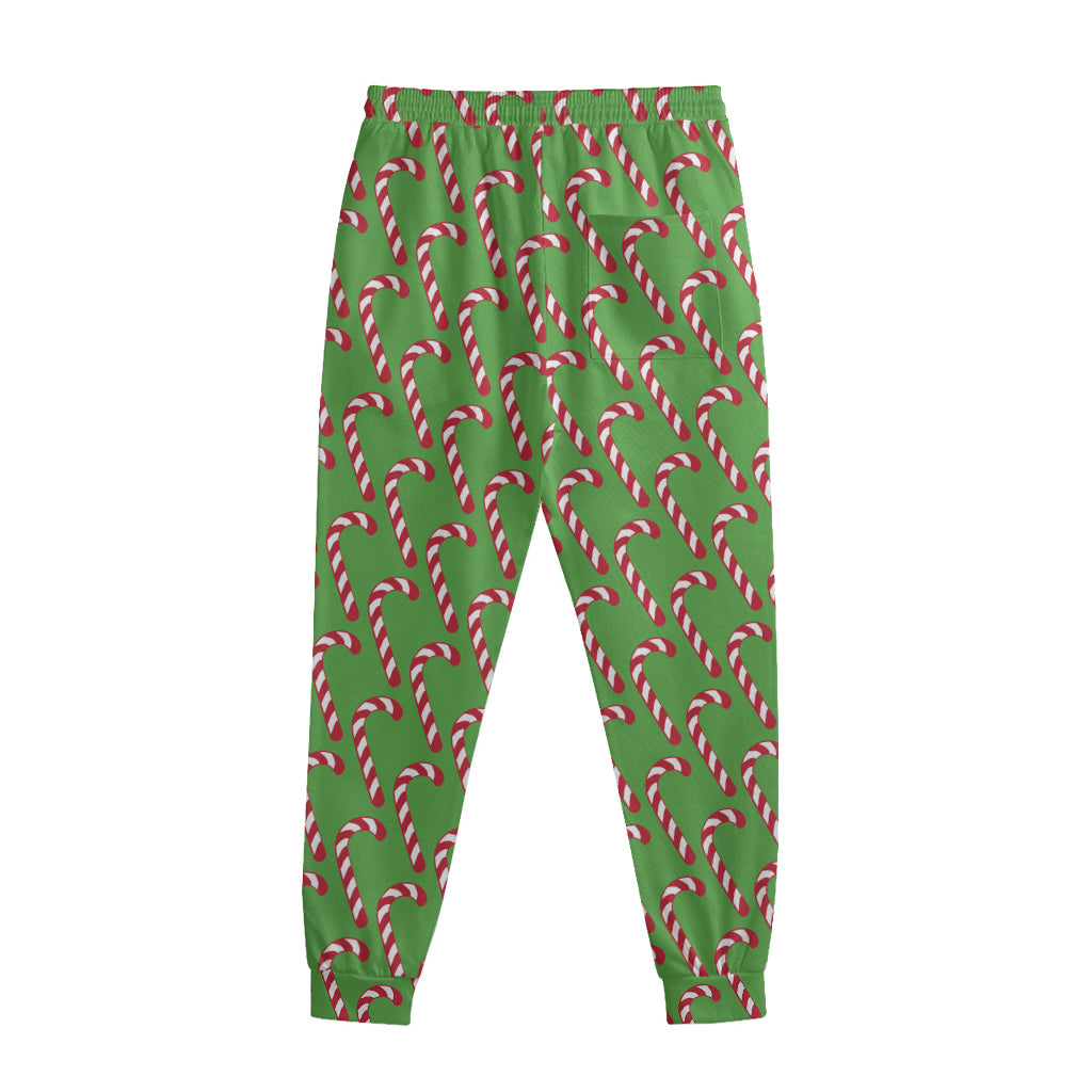 Merry Christmas Candy Cane Pattern Print Sweatpants