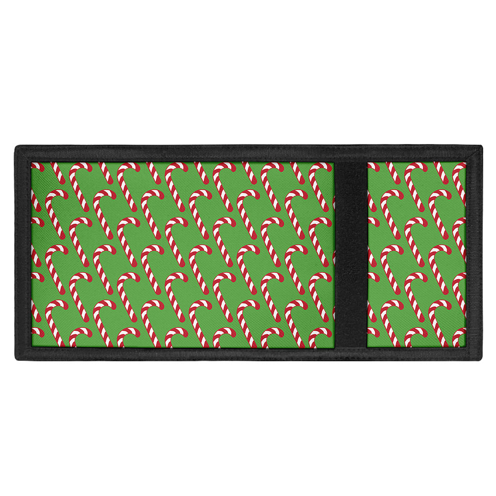Merry Christmas Candy Cane Pattern Print Trifold Wallet