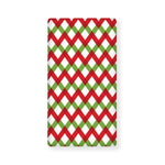Merry Christmas Checkered Pattern Print Baby Crib Sheet