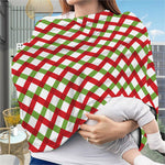 Merry Christmas Checkered Pattern Print Baby Seat Cover
