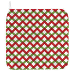 Merry Christmas Checkered Pattern Print Hand Towel