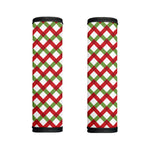 Merry Christmas Checkered Pattern Print Handle Covers