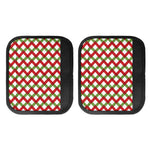 Merry Christmas Checkered Pattern Print Handle Covers
