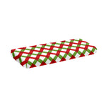 Merry Christmas Checkered Pattern Print Piano Keyboard Cover