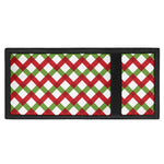 Merry Christmas Checkered Pattern Print Trifold Wallet