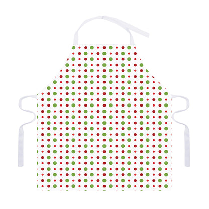 Merry Christmas Dots Pattern Print Adjustable Apron