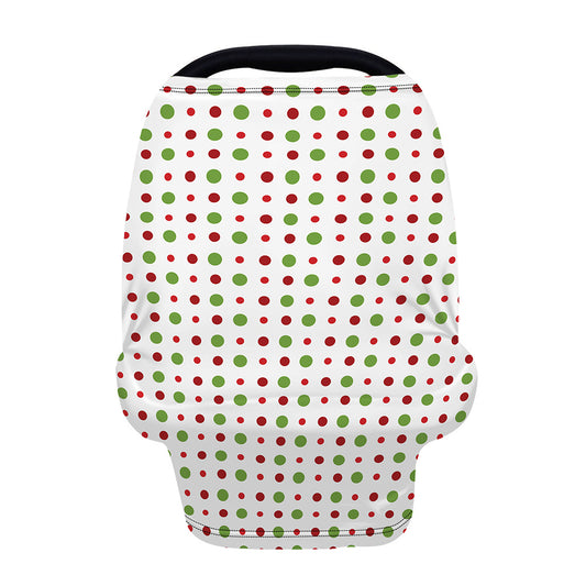 Merry Christmas Dots Pattern Print Baby Seat Cover