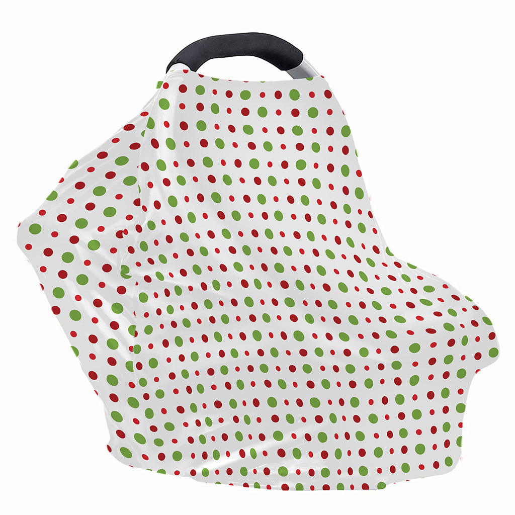 Merry Christmas Dots Pattern Print Baby Seat Cover
