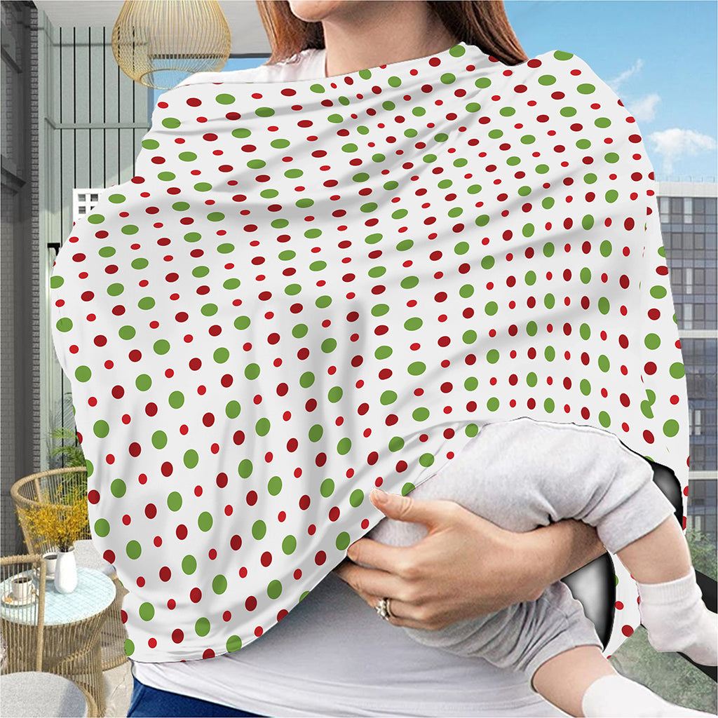 Merry Christmas Dots Pattern Print Baby Seat Cover