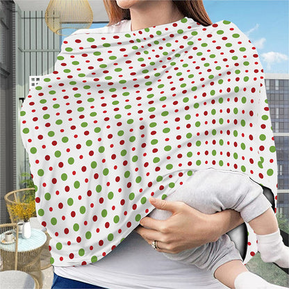 Merry Christmas Dots Pattern Print Baby Seat Cover