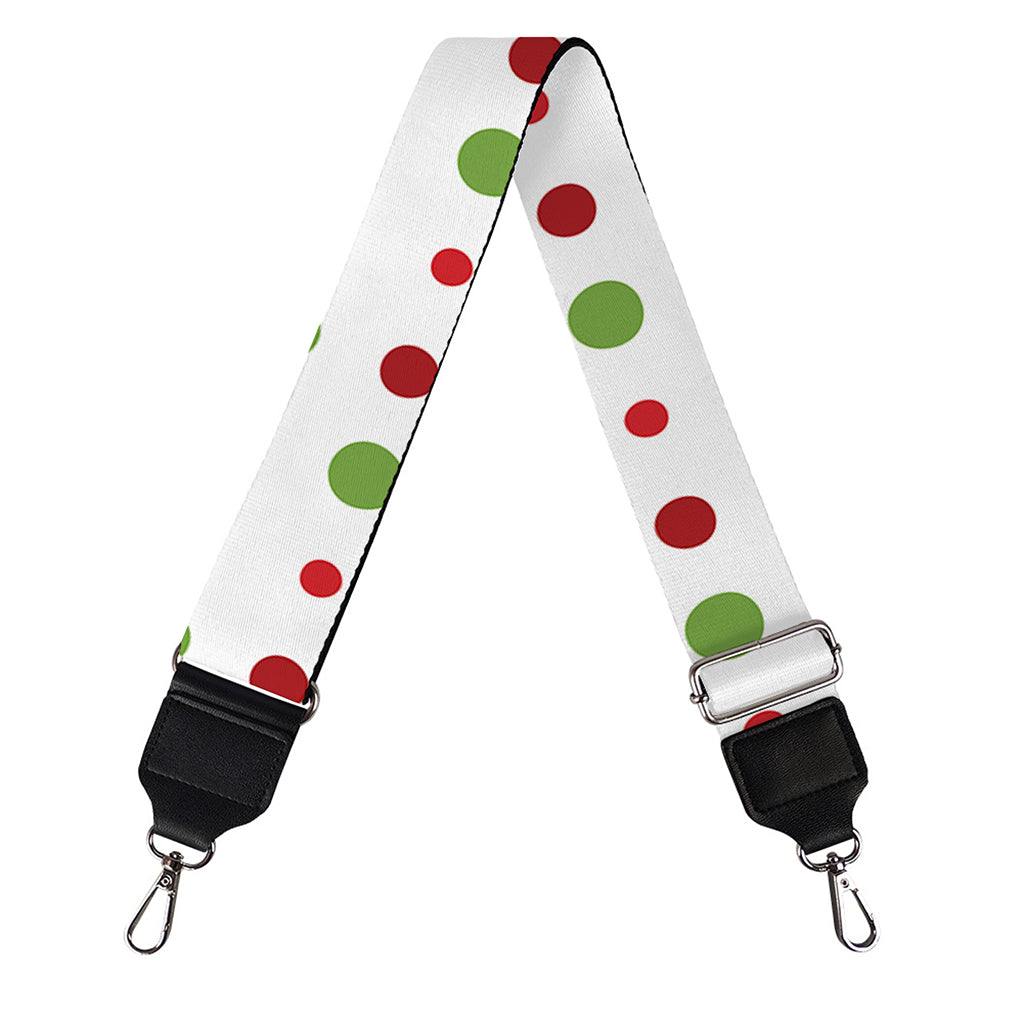 Merry Christmas Dots Pattern Print Bag Strap