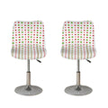 Merry Christmas Dots Pattern Print Bar Stool Covers