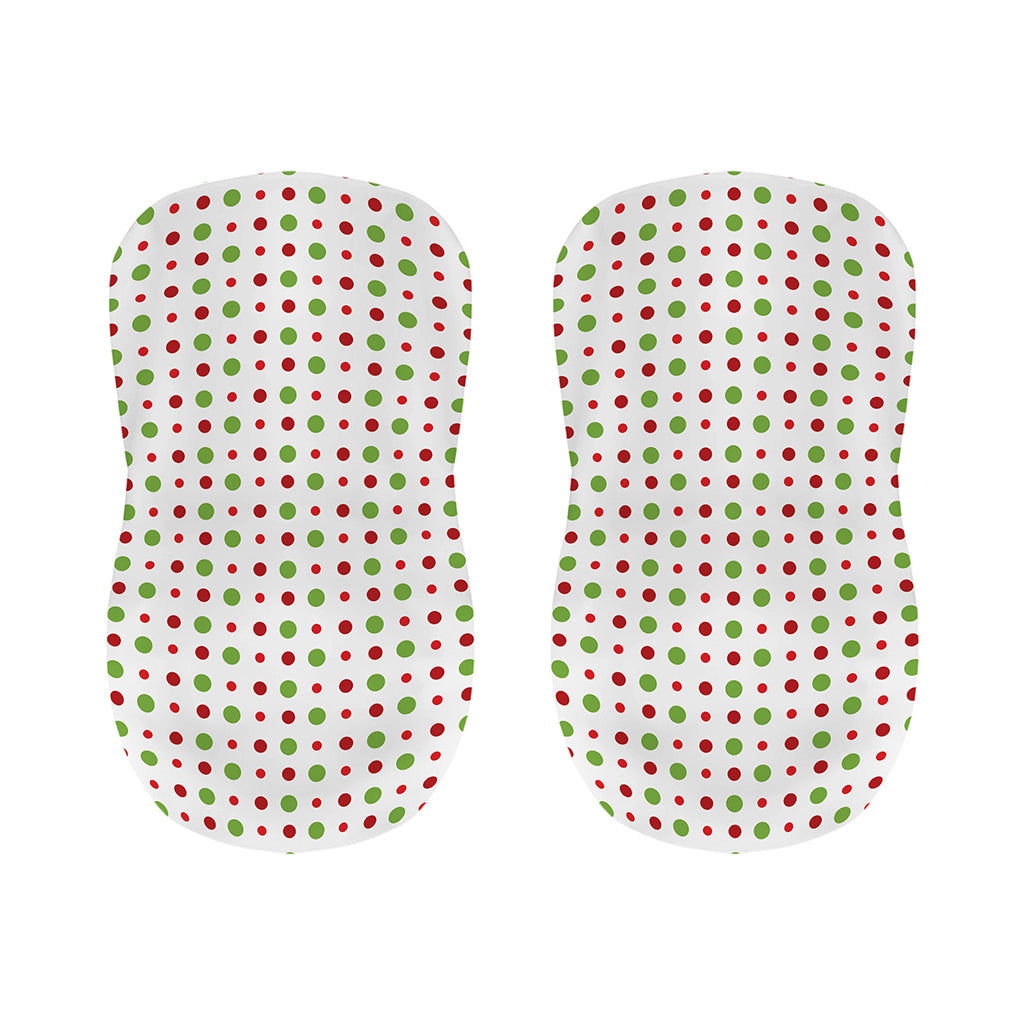 Merry Christmas Dots Pattern Print Bar Stool Covers