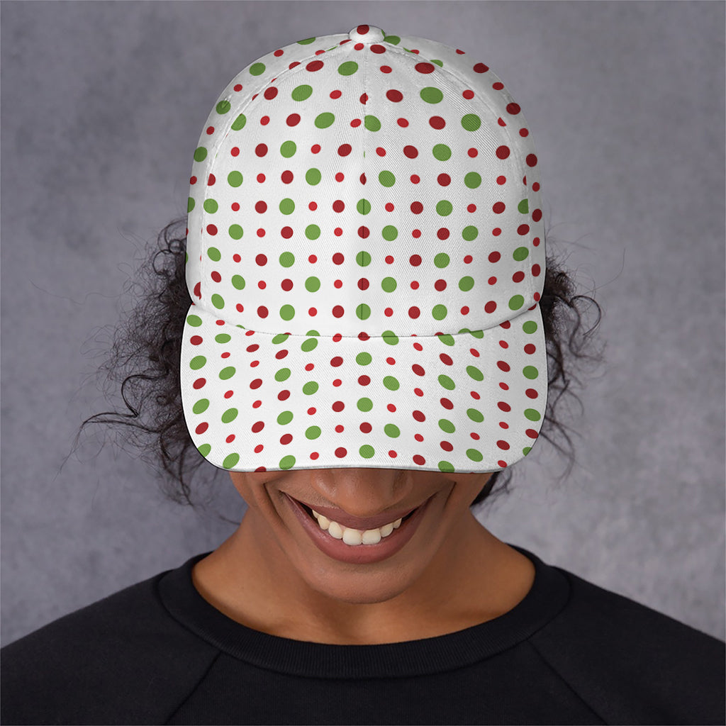 Merry Christmas Dots Pattern Print Baseball Cap