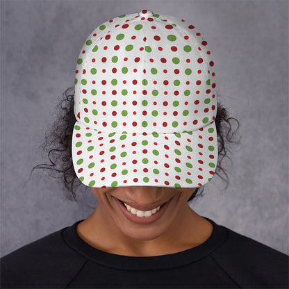 Merry Christmas Dots Pattern Print Baseball Cap