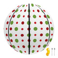 Merry Christmas Dots Pattern Print Basketball