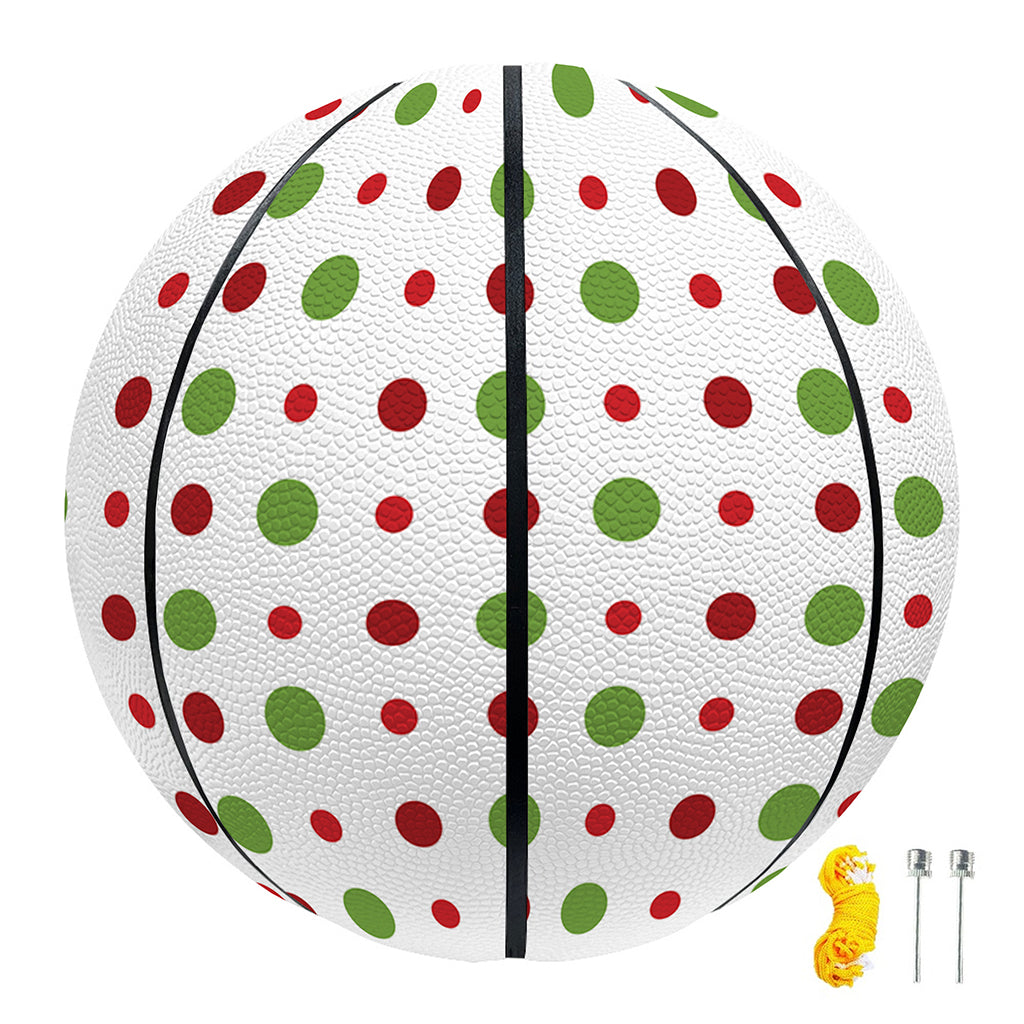 Merry Christmas Dots Pattern Print Basketball