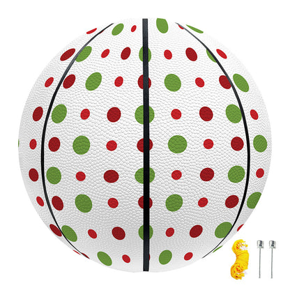 Merry Christmas Dots Pattern Print Basketball