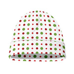 Merry Christmas Dots Pattern Print Beanie