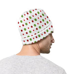Merry Christmas Dots Pattern Print Beanie