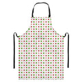Merry Christmas Dots Pattern Print Bib Apron With Pocket