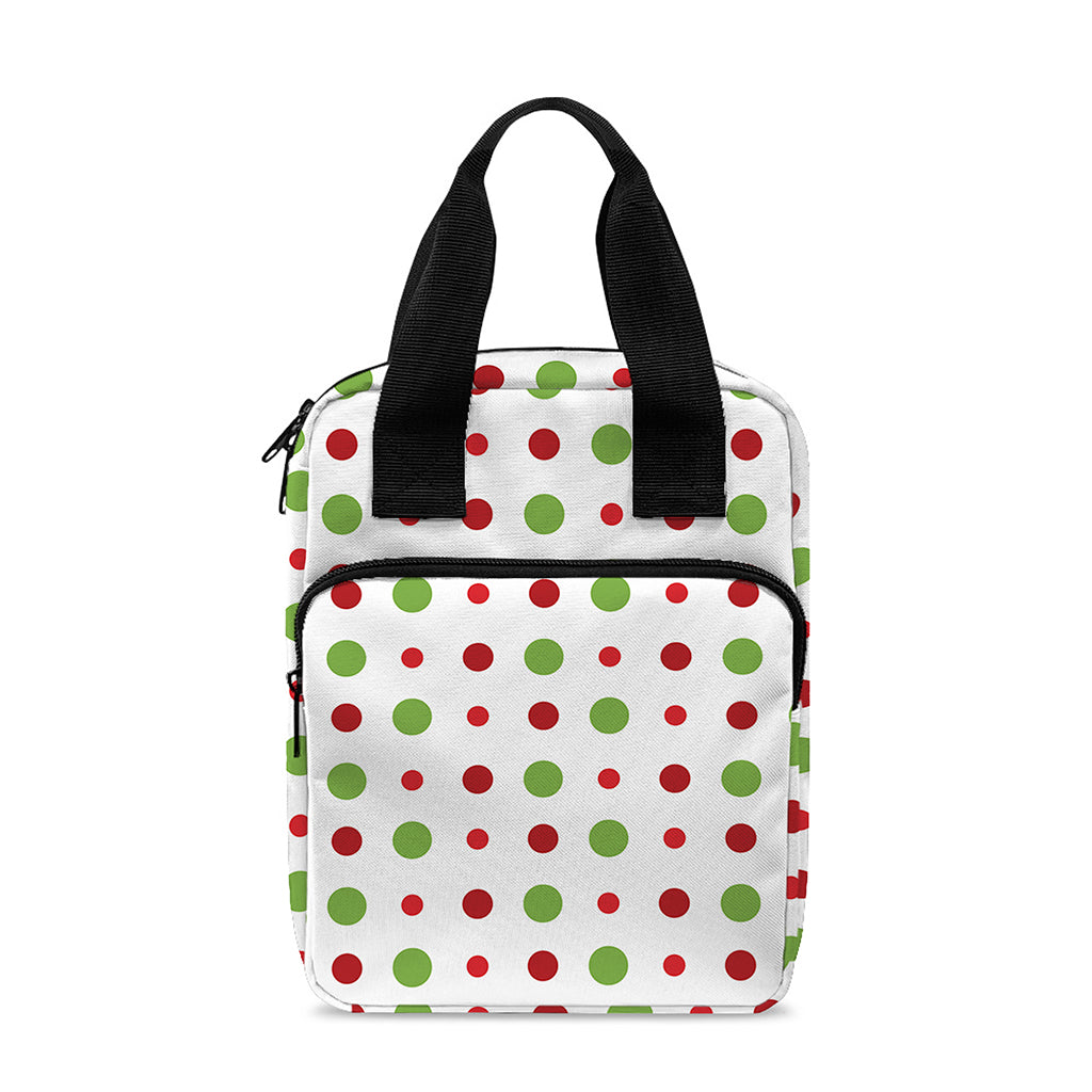 Merry Christmas Dots Pattern Print Bible Tote Bag