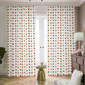 Merry Christmas Dots Pattern Print Dimout Pencil Pleat Curtains