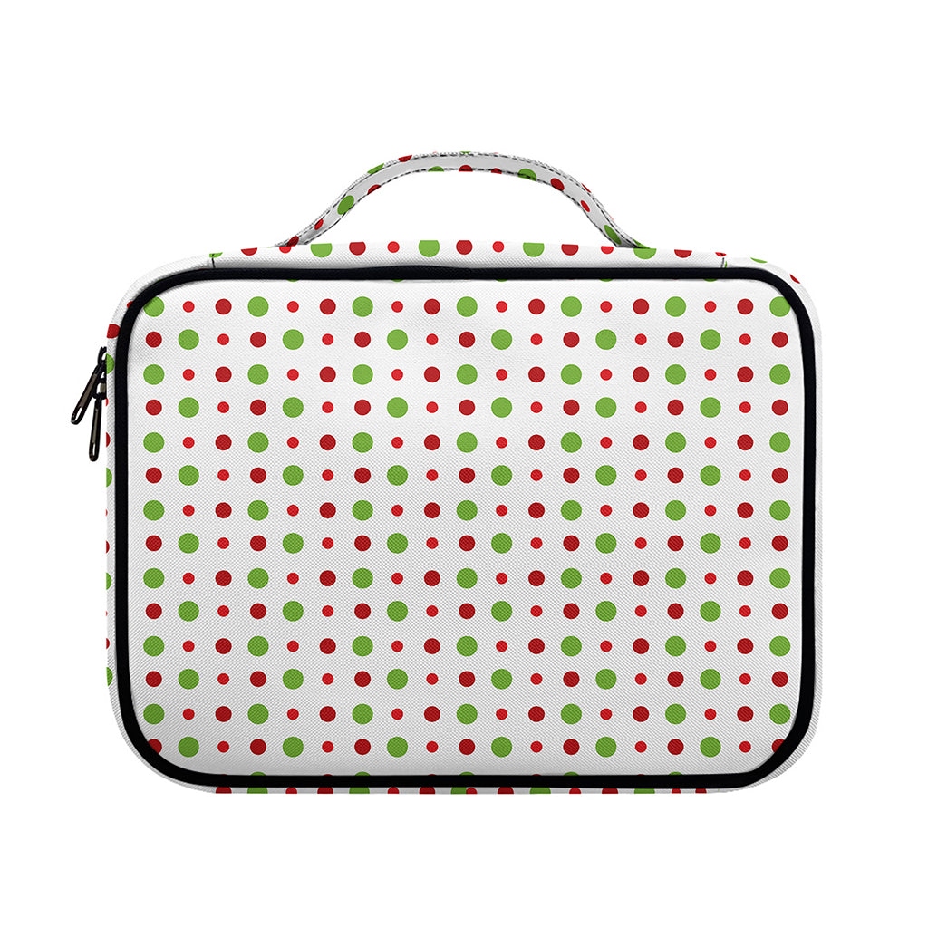 Merry Christmas Dots Pattern Print Briefcase Bible Bag