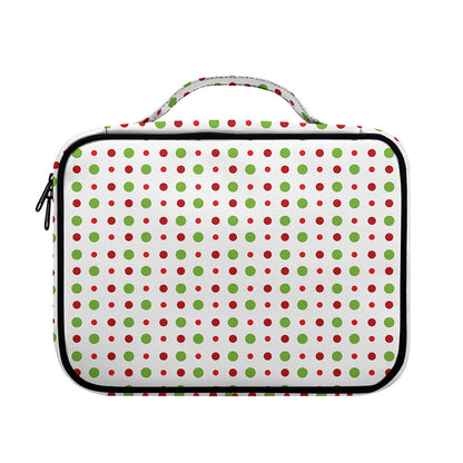 Merry Christmas Dots Pattern Print Briefcase Bible Bag