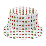 Merry Christmas Dots Pattern Print Bucket Hat