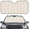 Merry Christmas Dots Pattern Print Car Windshield Sun Shade