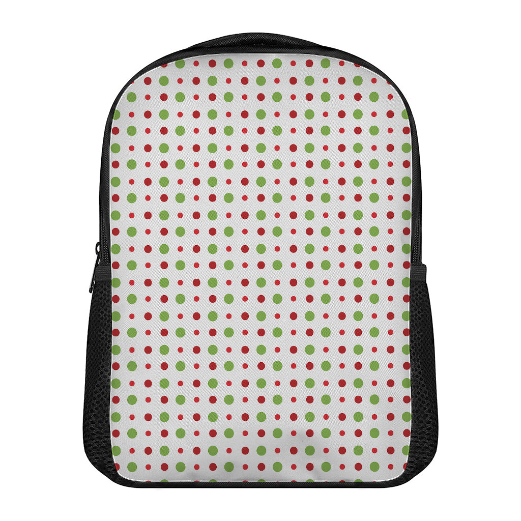 Merry Christmas Dots Pattern Print Casual Backpack