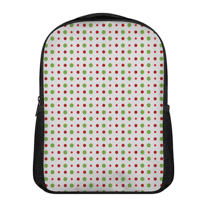 Merry Christmas Dots Pattern Print Casual Backpack