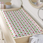 Merry Christmas Dots Pattern Print Changing Pad Cover