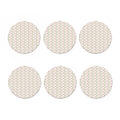 Merry Christmas Dots Pattern Print Coaster Set