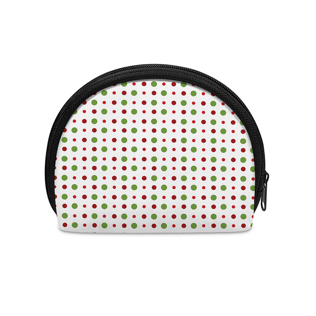 Merry Christmas Dots Pattern Print Coin Purse