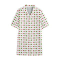 Merry Christmas Dots Pattern Print Cotton Hawaiian Shirt
