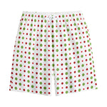 Merry Christmas Dots Pattern Print Cotton Shorts