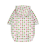 Merry Christmas Dots Pattern Print Dog Zip Up Hoodie