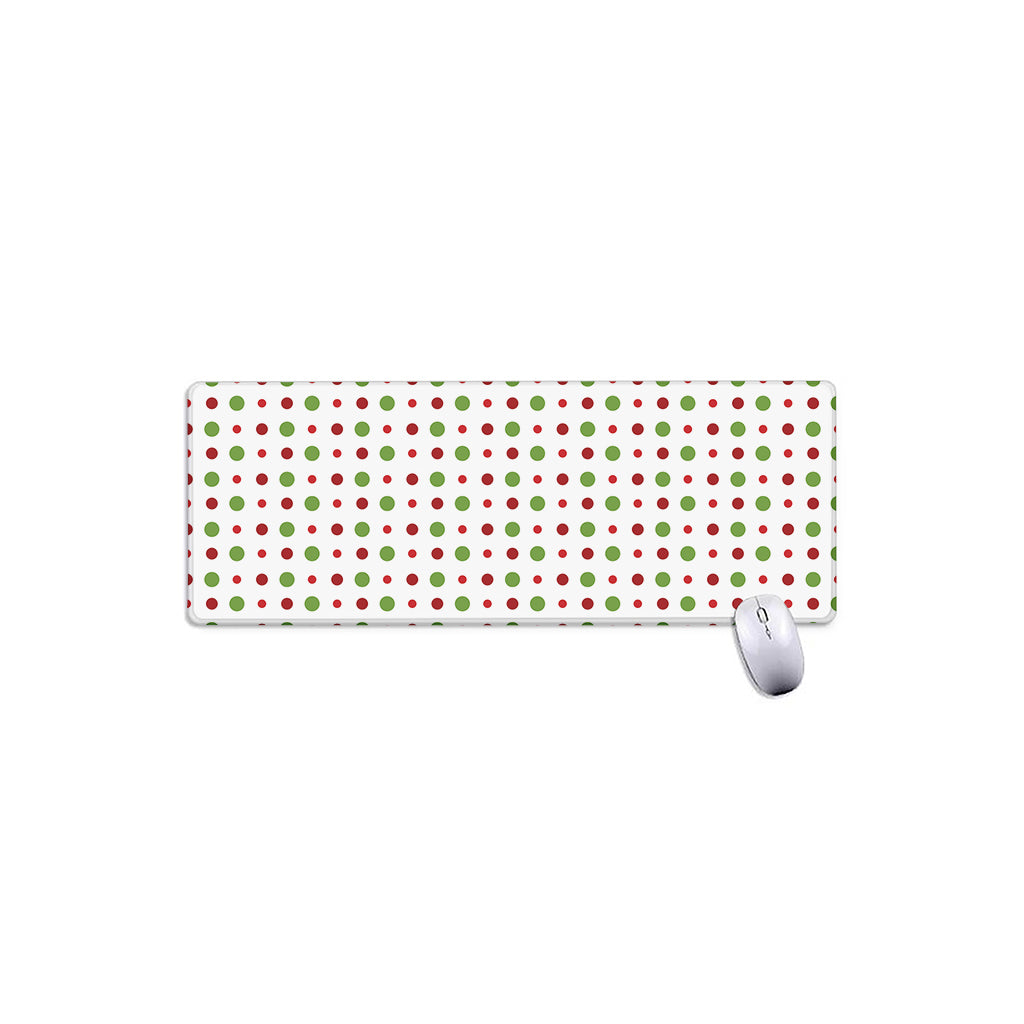 Merry Christmas Dots Pattern Print Extended Mouse Pad