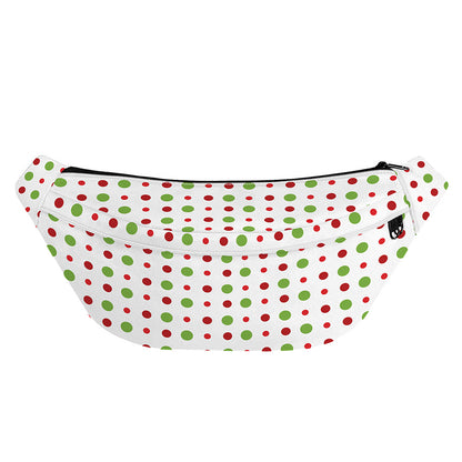 Merry Christmas Dots Pattern Print Fanny Pack