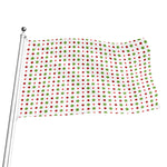 Merry Christmas Dots Pattern Print Flag