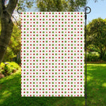 Merry Christmas Dots Pattern Print Garden Flag
