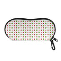 Merry Christmas Dots Pattern Print Glasses Case