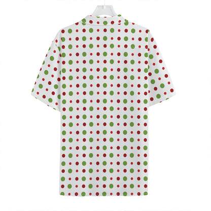 Merry Christmas Dots Pattern Print Hawaiian Shirt