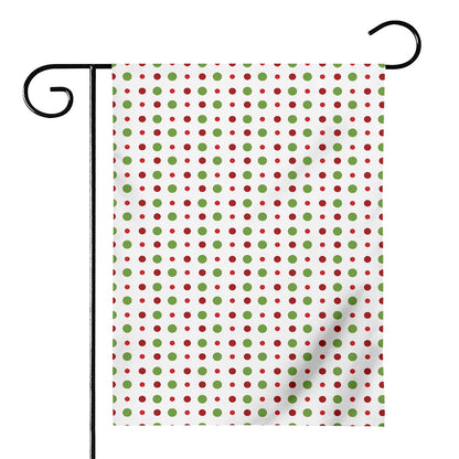 Merry Christmas Dots Pattern Print House Flag