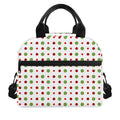 Merry Christmas Dots Pattern Print Insulated Lunch Bag