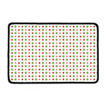 Merry Christmas Dots Pattern Print Kitchen Mat