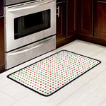 Merry Christmas Dots Pattern Print Kitchen Mat